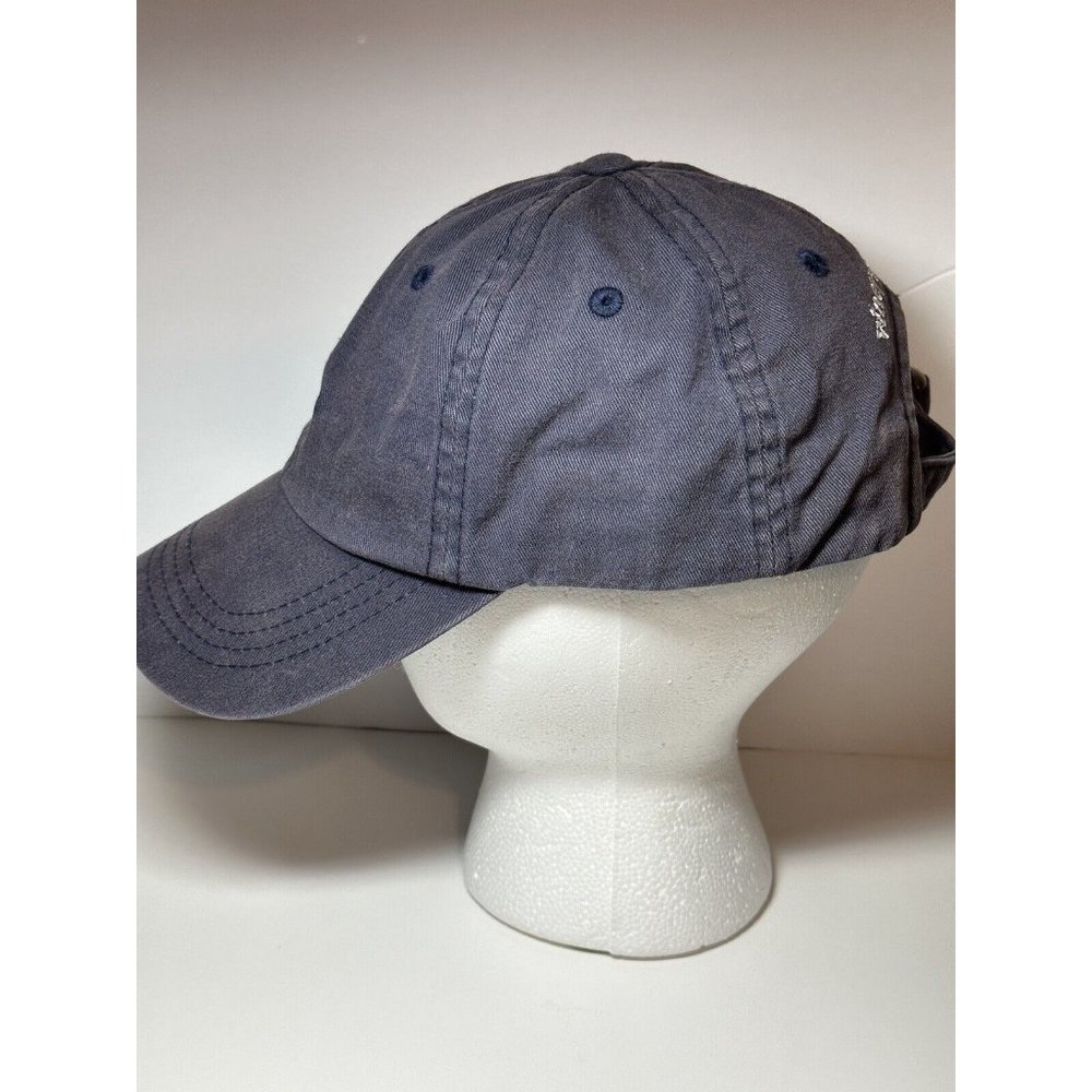 Vineyard Vines Pink Whale Logo Adjustable Strap Back Navy Blue Baseball Cap - Picture 2 of 11